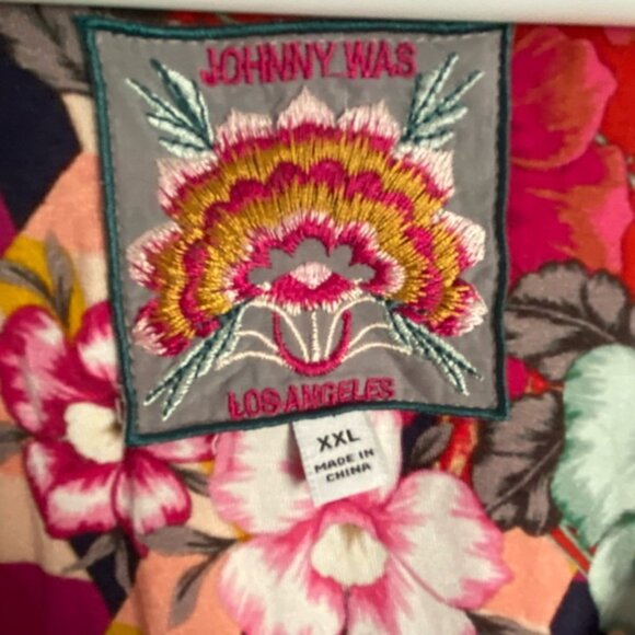 Johnny Was Nellie Favorite Bamboo V-Neck Shirt Sz XXL EUC - Picture 3 of 9